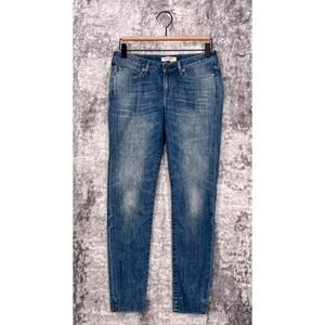 Made & Crafted Levis Jeans 26 Womens Pins Cropped Low Rise Medium Wash Denim